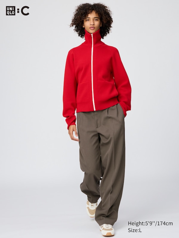 UNIQLO : C Pleated Wide Tapered Pants