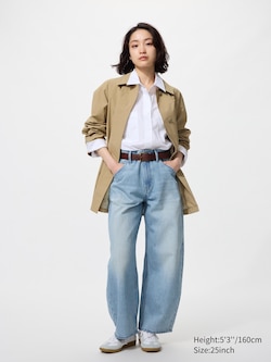 Baggy Curve Jeans (Barrel Leg) | Shorter Length