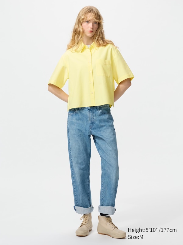 UNIQLO and JW ANDERSON Oxford Boxy Short Sleeve Shirt