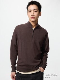 100% Australian Merino Half-Zip Sweater