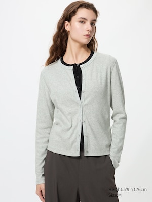 Pointelle Cardigan Long Sleeve