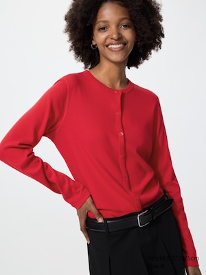 Pointelle Cardigan Long Sleeve