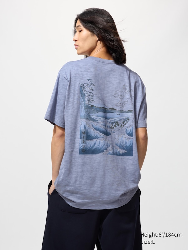 Ukiyo-e Blue UT Graphic T-Shirt