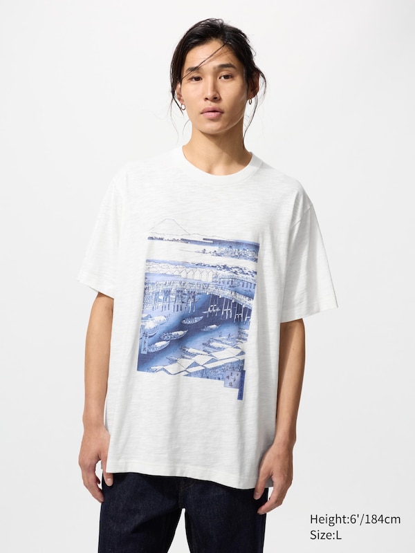 Ukiyo-e Blue UT Graphic T-Shirt