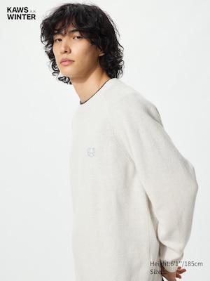 KAWS 100% Lambswool Crew Neck Sweater
