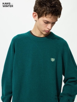 KAWS 100% Lambswool Crew Neck Sweater
