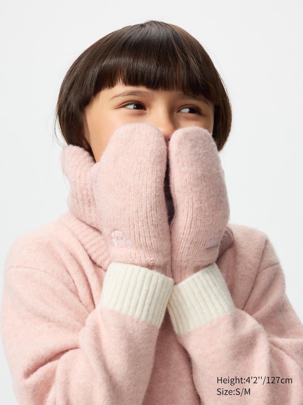 KIDS KAWS HEATTECH Knitted Gloves