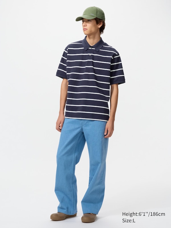 UNIQLO and JW ANDERSON Dry Pique Striped Polo Shirt