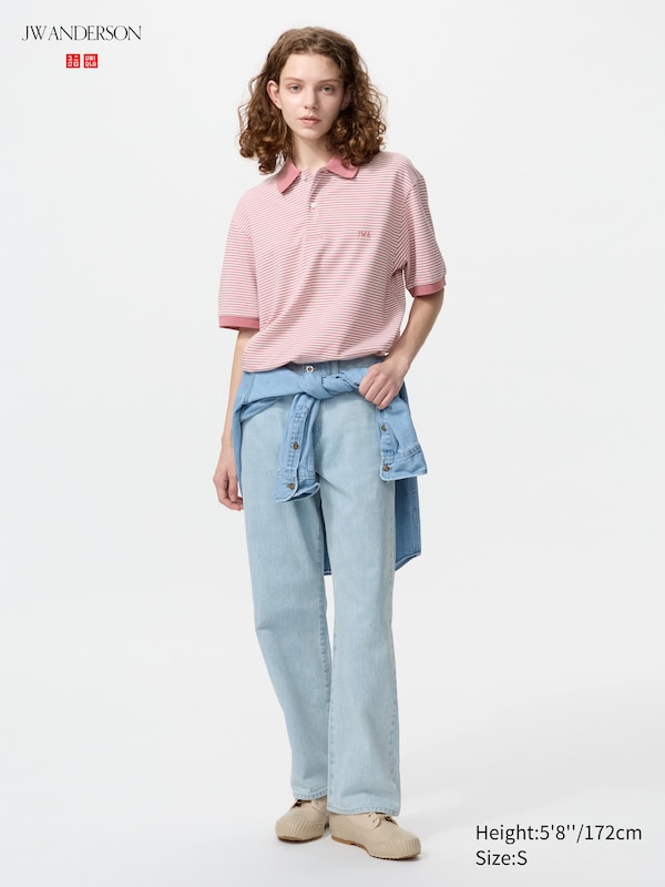 UNIQLO and JW ANDERSON Dry Pique Striped Polo Shirt