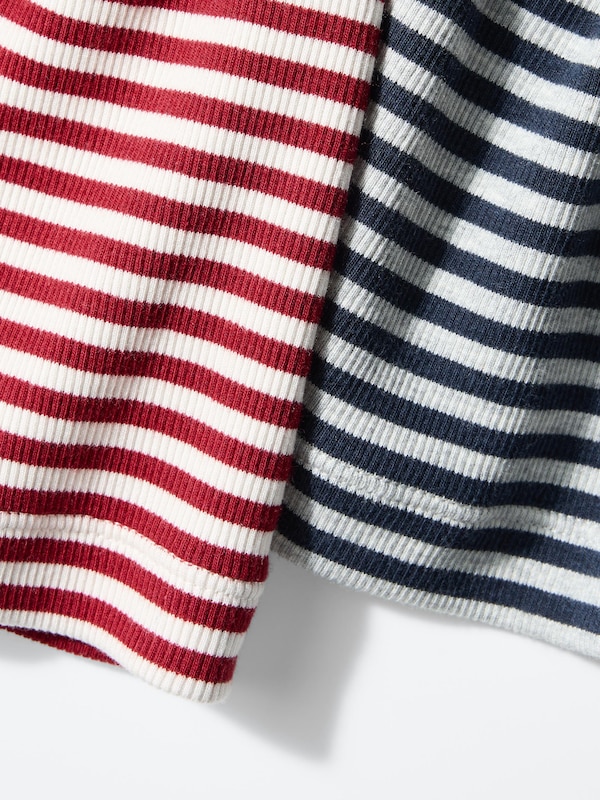 Soft Ribbed Tank Top (Striped)