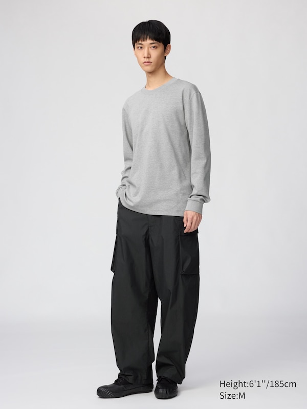 Uniqlo U AIRism Cotton Striped Long Sleeve