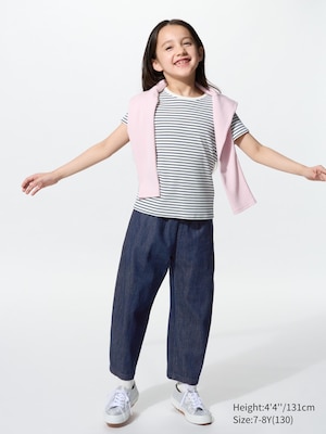 Light Denim Barrel Pants