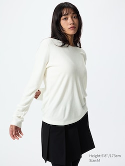 HEATTECH Fleece Crew Neck Long Sleeve T-Shirt