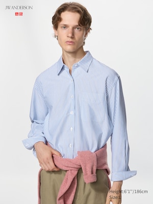UNIQLO and JW ANDERSON Oxford Boxy Long Sleeve Shirt