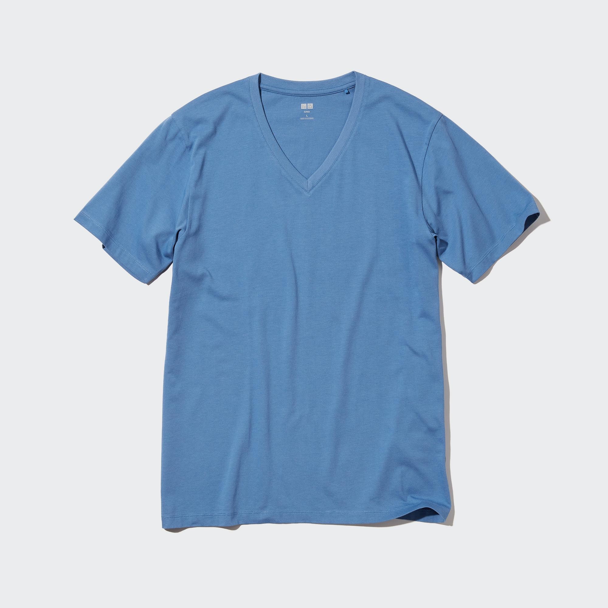 SUPIMA COTTON V-NECK SHORT SLEEVE T-SHIRT