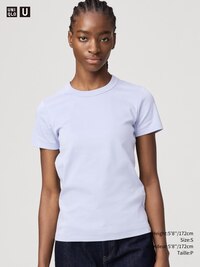 RIBBED BOAT NECK T HALF SLEEVE