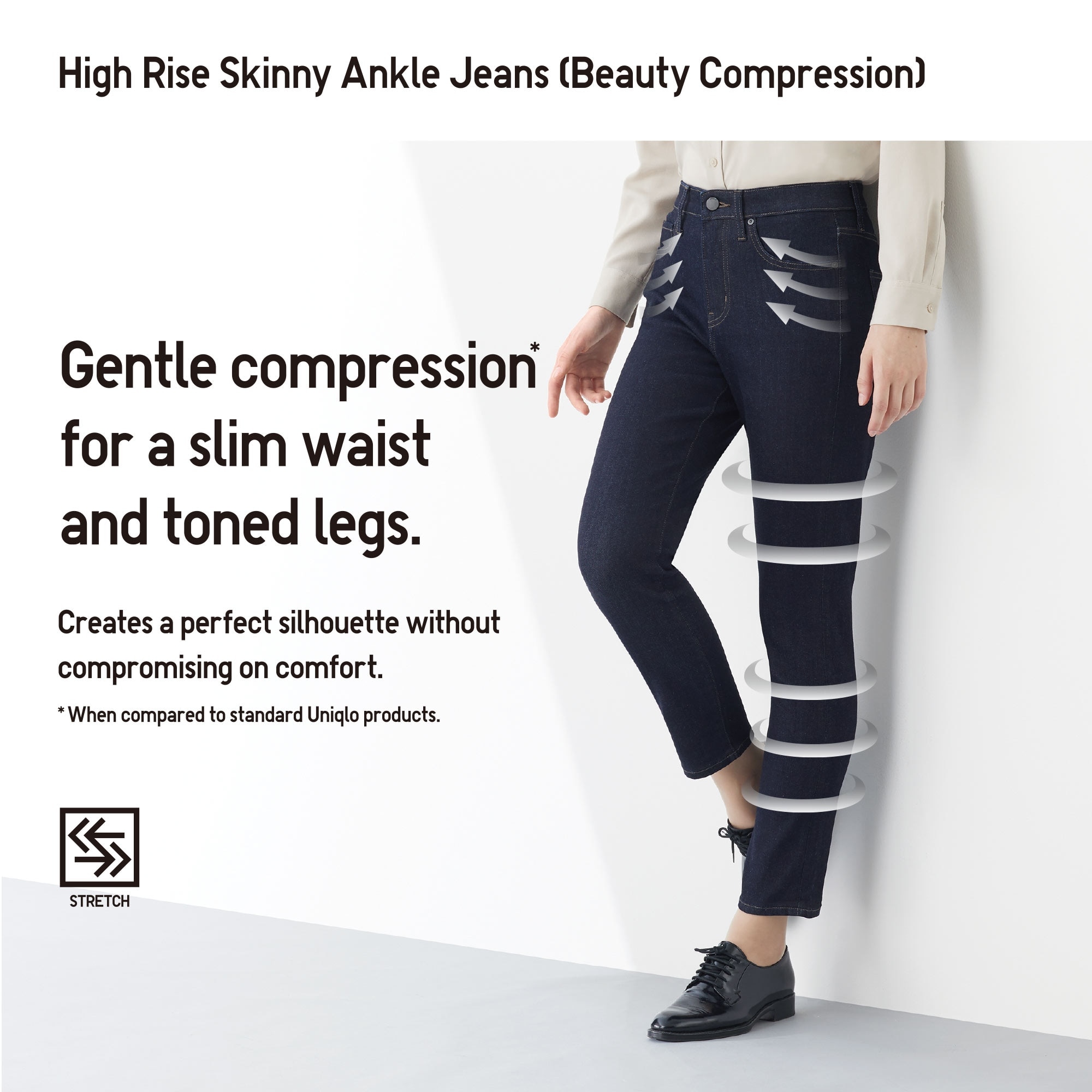 uniqlo beauty compression jeans
