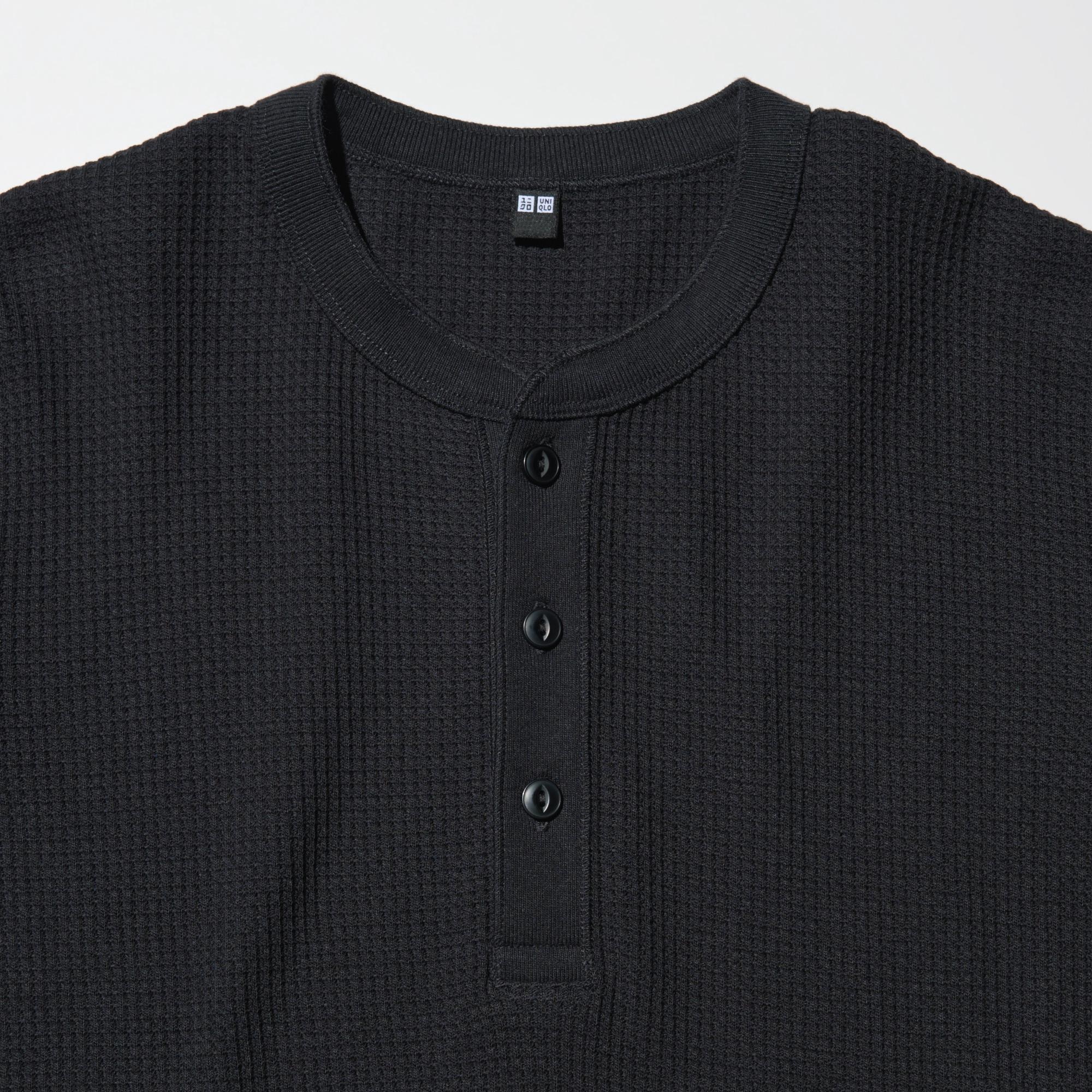 Henley shirt uniqlo hotsell