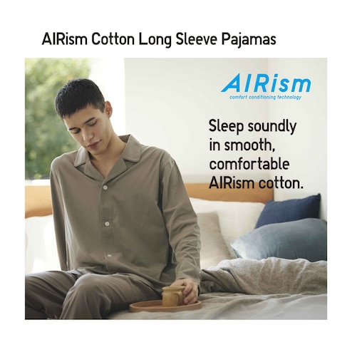 Uniqlo Uniqlo AIRism Cotton Short-Sleeve Pajamas 29.90