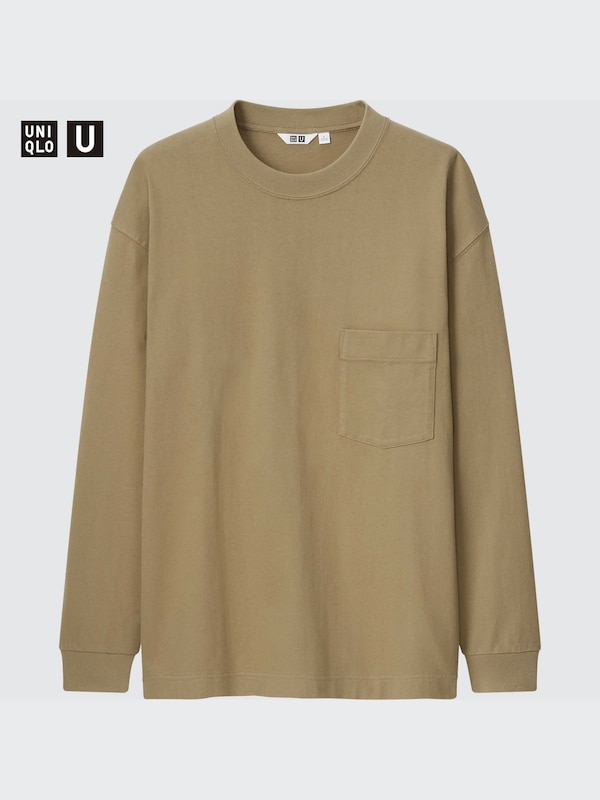 U CREW NECK LONG SLEEVE T-SHIRT