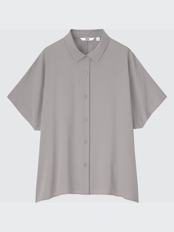 RAYON SHORT SLEEVE BLOUSE
