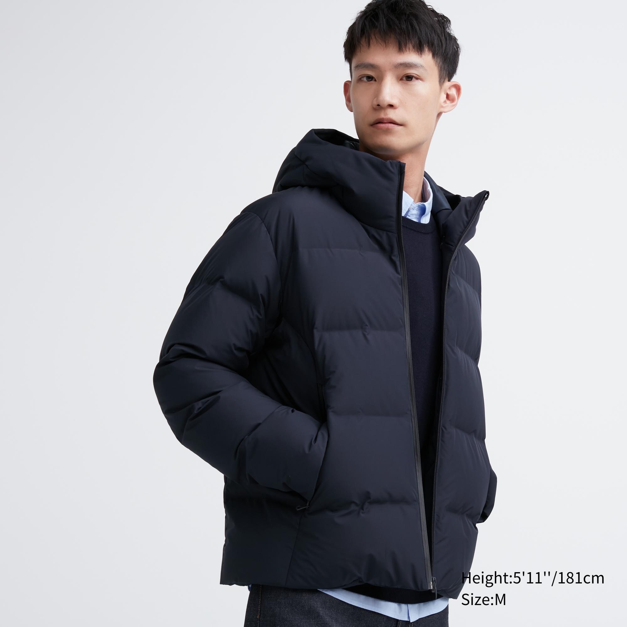 Uniqlo black outlet down coat