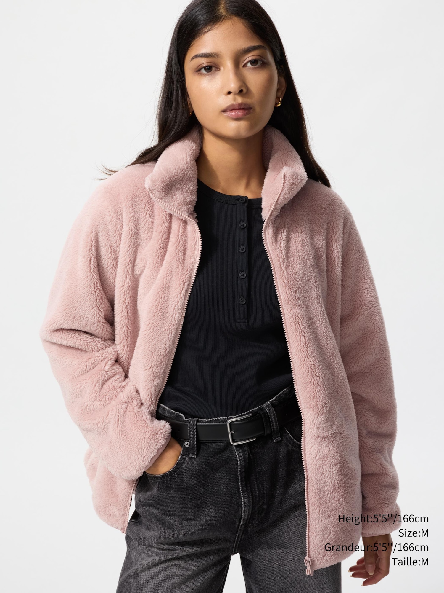 Women's Fluffy Yarn Fleece Full-Zip Jacket | UNIQLO CA