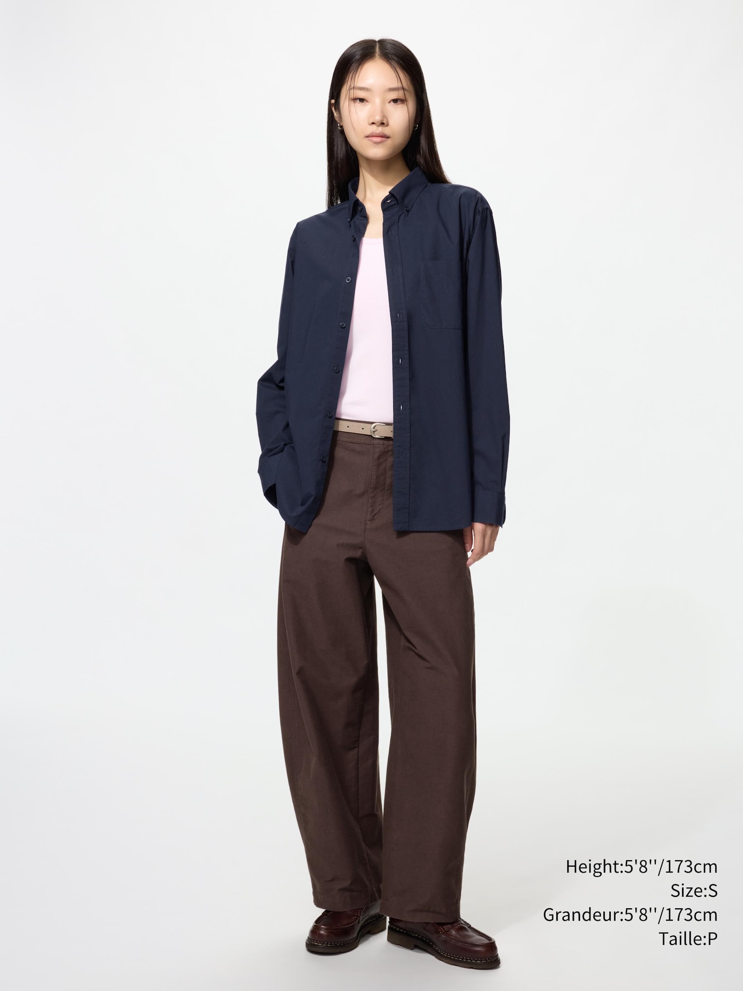 Men's Broadcloth Shirt | Button Down Collar | UNIQLO CA