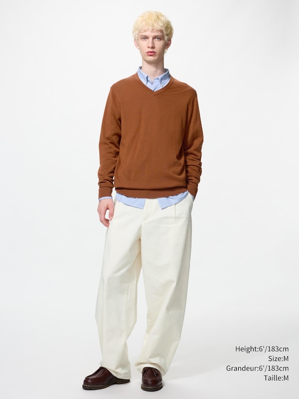 Extra Fine Merino V-Neck Sweater