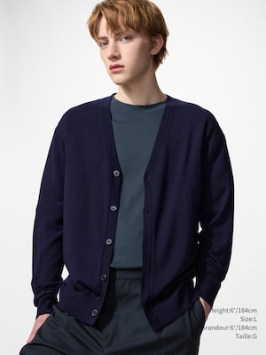 Extra Fine Merino V-Neck Cardigan