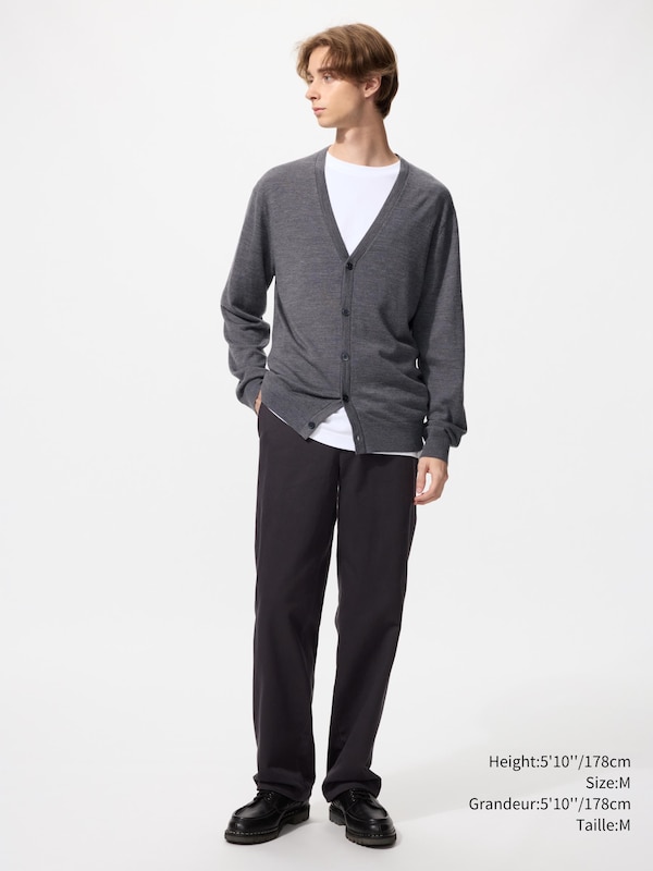 EXTRA FINE MERINO V-NECK CARDIGAN