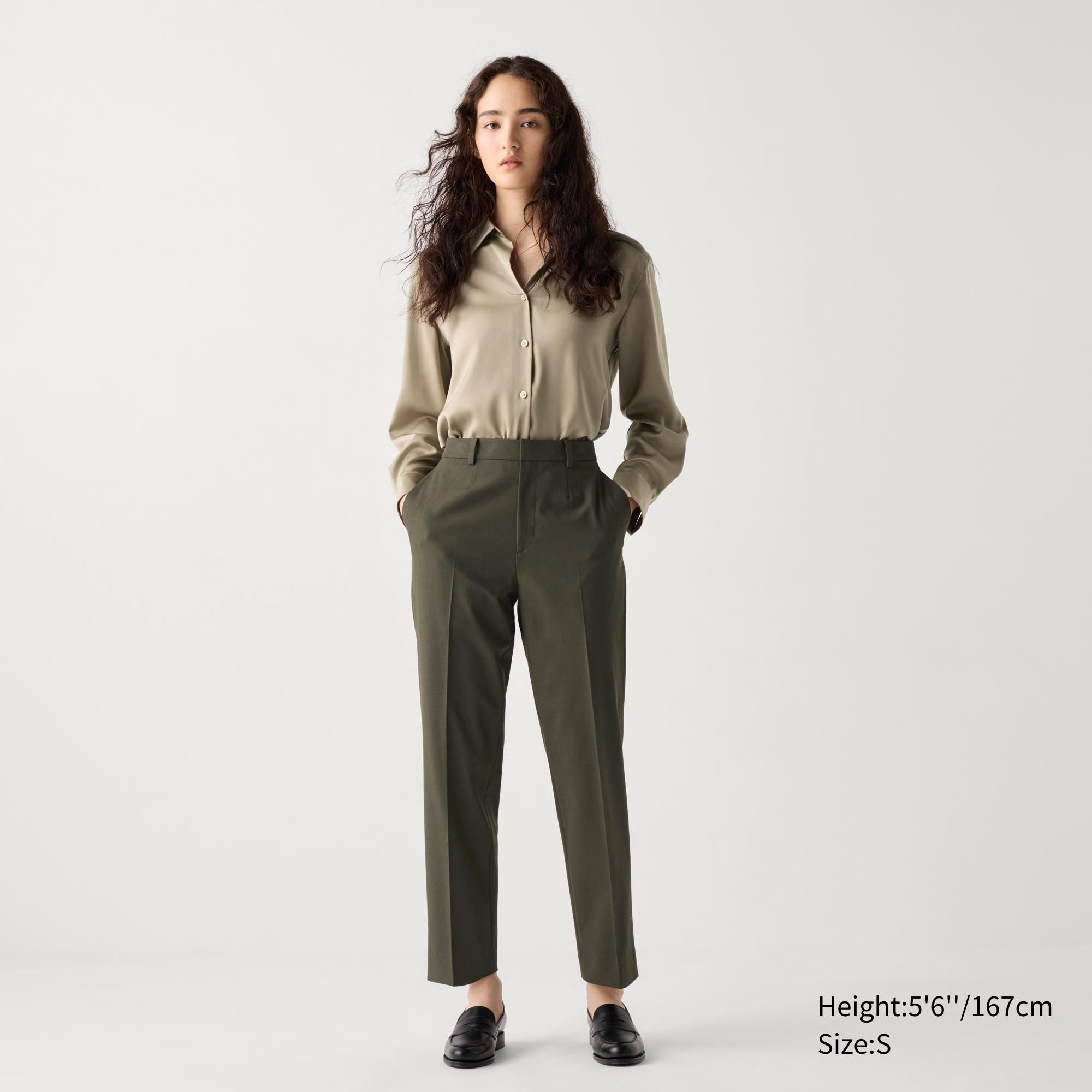 SMART ANKLE PANTS Olive M