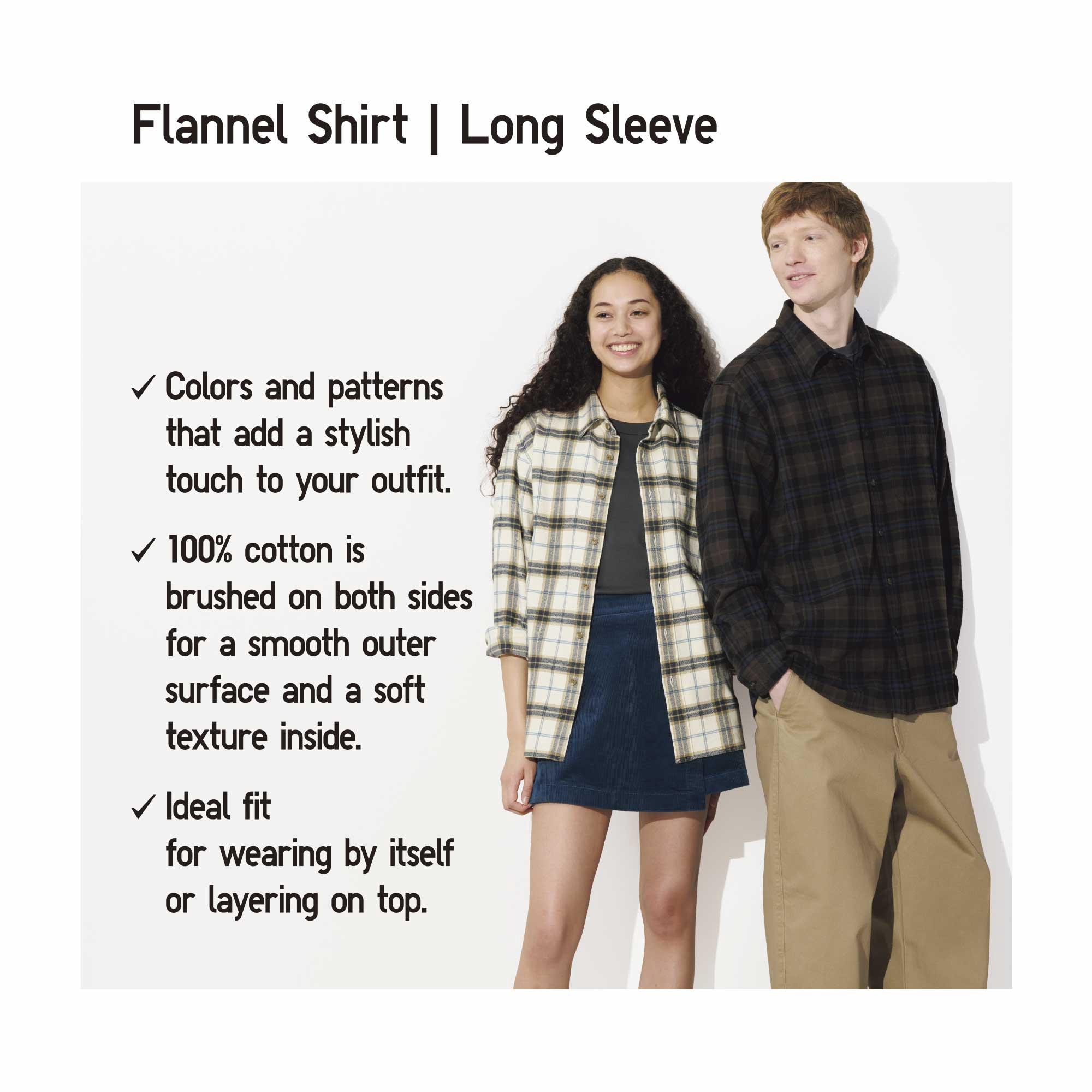 FLANNEL CHECKED SHIRT REGULAR COLLAR