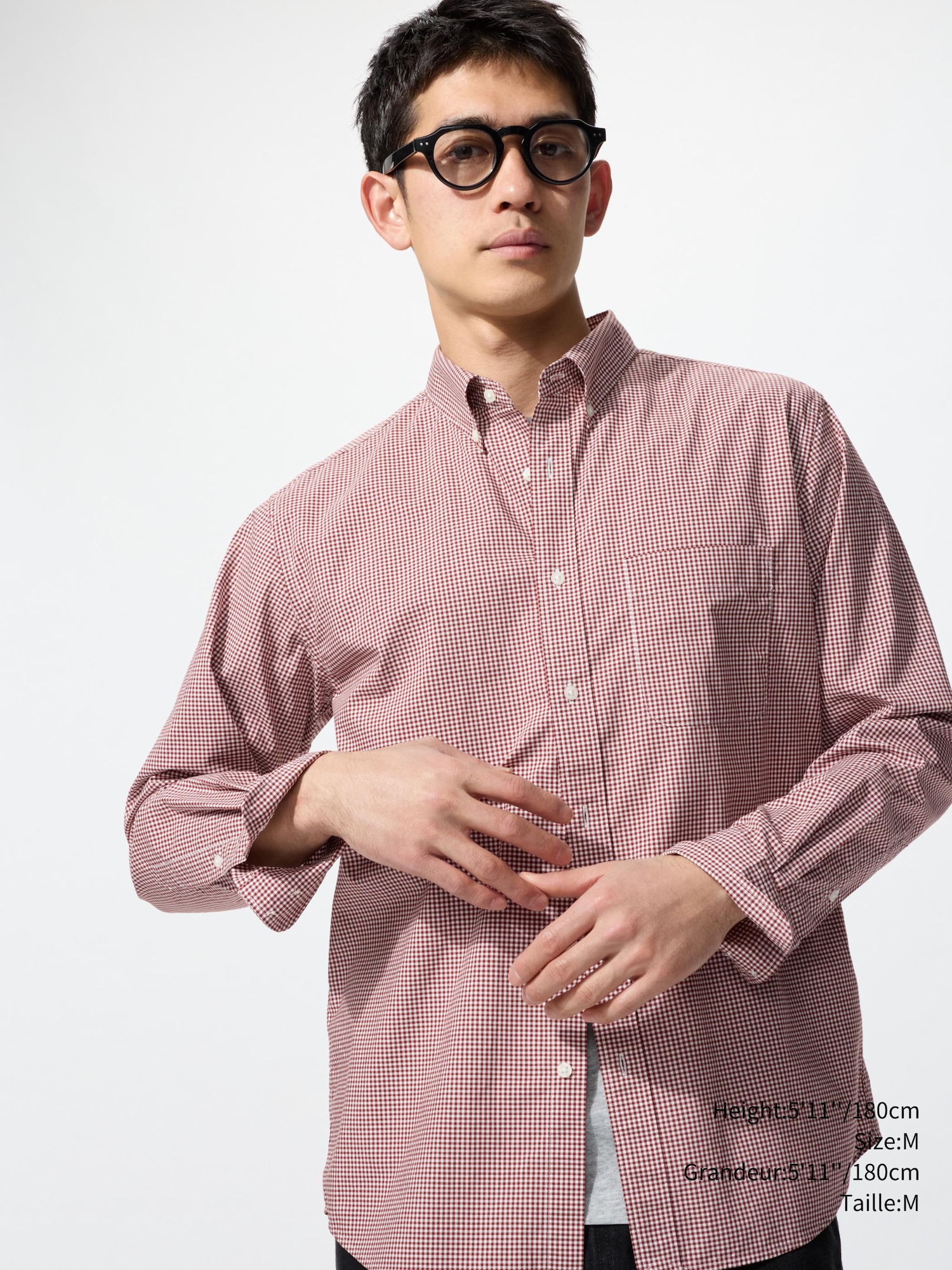 Men's BROADCLOTH SHIRT | BUTTON DOWN COLLAR | UNIQLO CA
