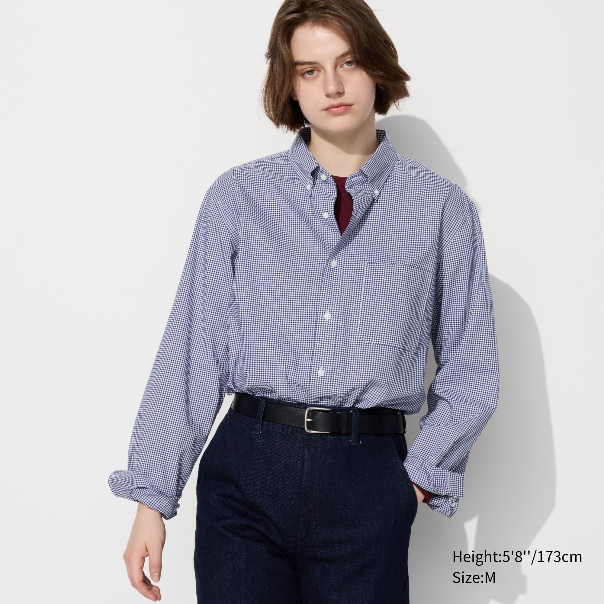 EXTRA FINE COTTON BROADCLOTH SHIRT BUTTONED DOWN COLLAR