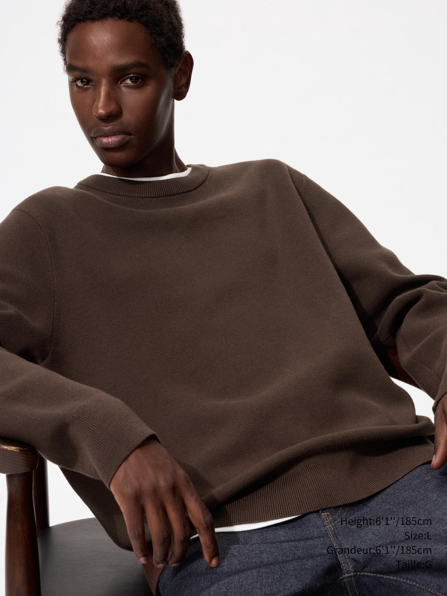 WASHABLE MILANO RIBBED CREW NECK SWEATER