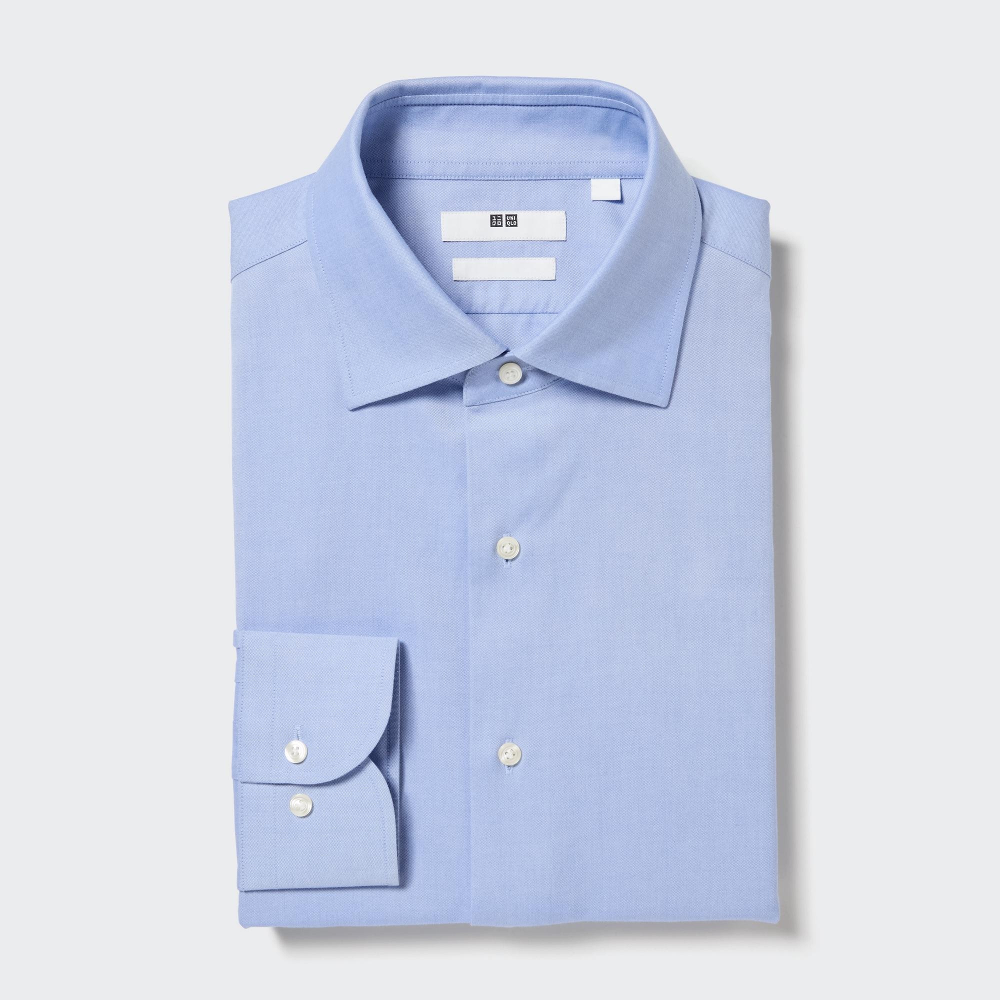 SUPER NON IRON SLIM FIT SHIRT | SEMI-WIDE COLLAR