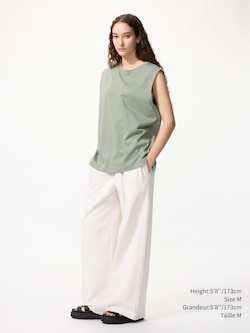 AIRism COTTON SLEEVELESS T-SHIRT