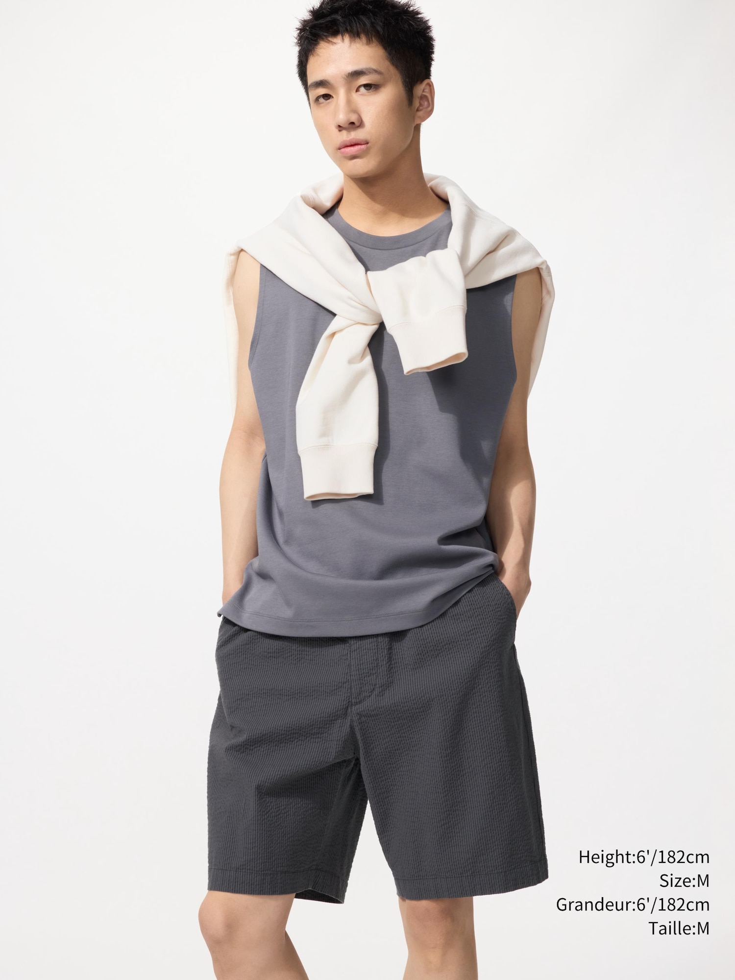 WAKE Stretch easy shorts XL グレー 1点のみ Men's Shorts (Easy Shorts) | UNIQLO CA