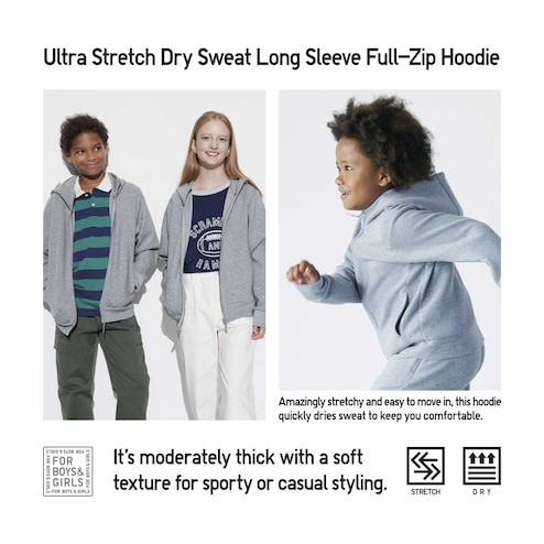 UNIQLO ULTRA STRETCH DRY SWEAT HOODIE IN BLACK, Women's Fashion, Tops,  Other Tops on Carousell