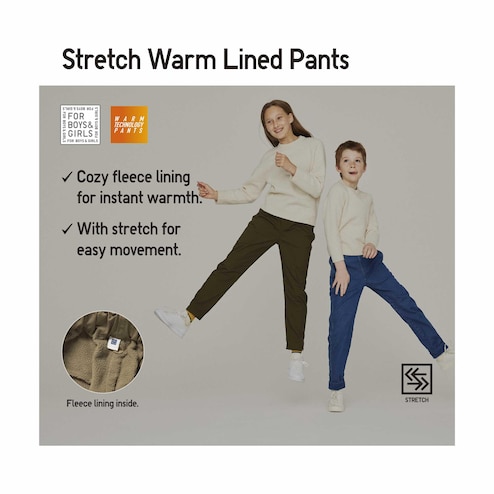 STRETCH WARM LINED PANTS