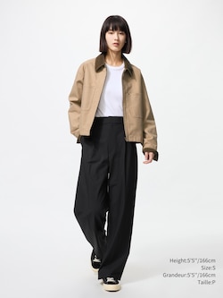 PLEATED WIDE PANTS