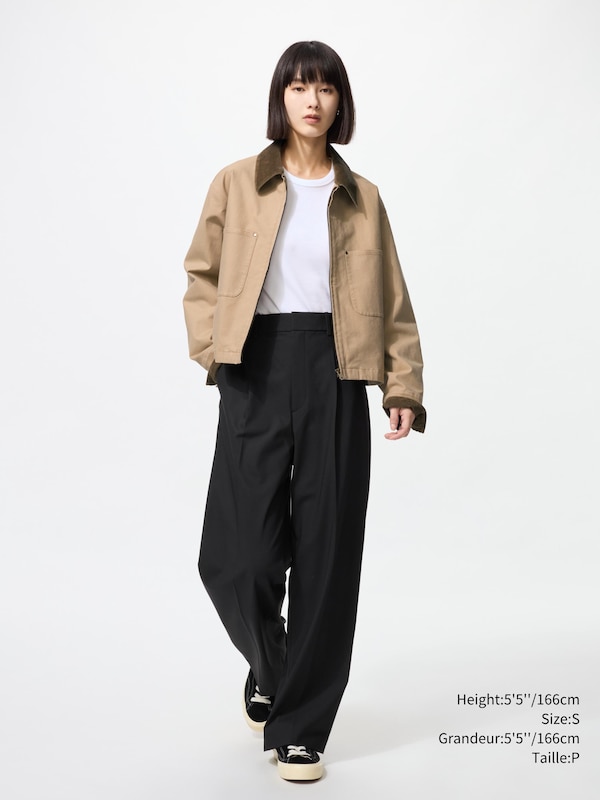 PLEATED WIDE PANTS