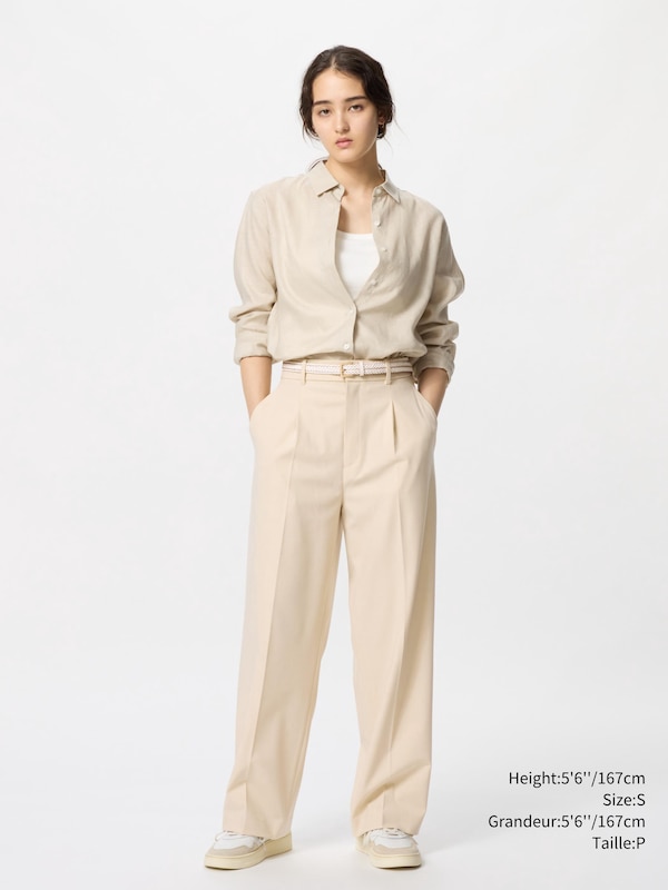 PLEATED WIDE PANTS