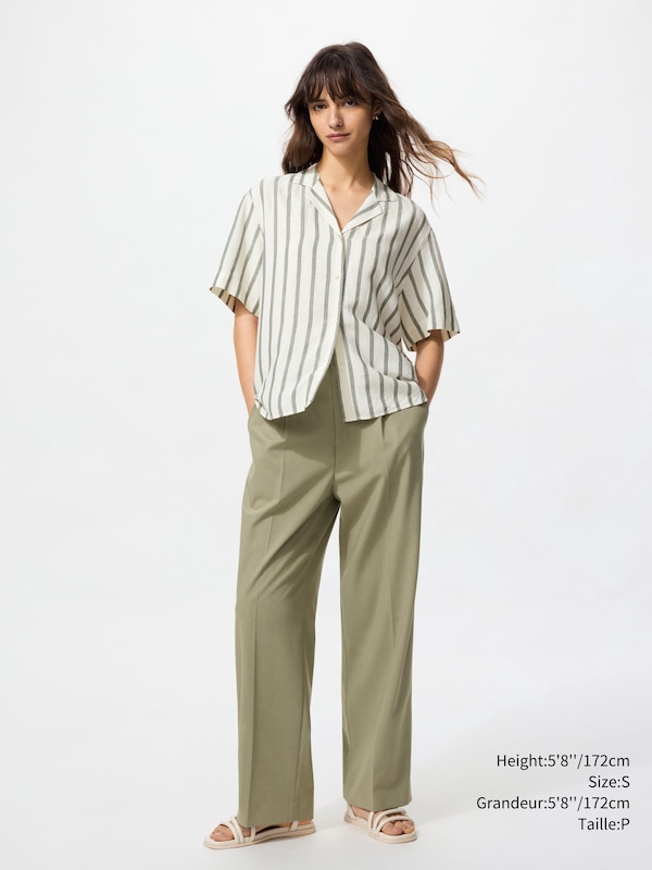 PLEATED WIDE PANTS