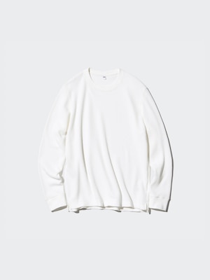AIRism Cotton Crew Neck Long-Sleeve T-Shirt