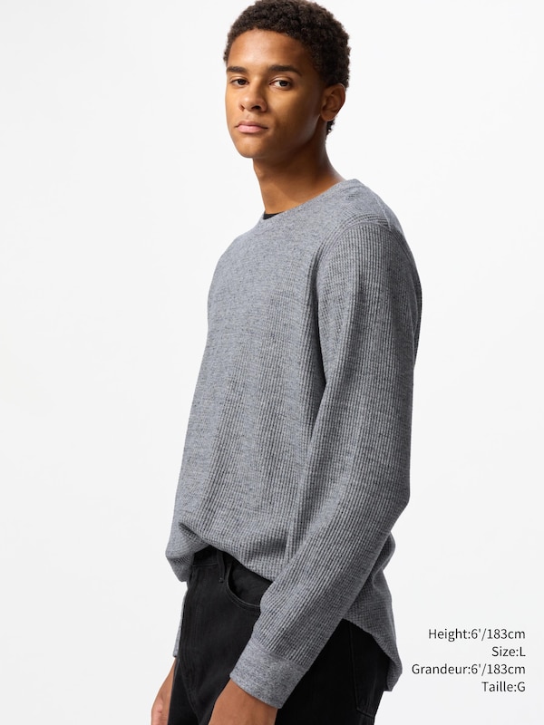 WAFFLE CREW NECK T-SHIRT