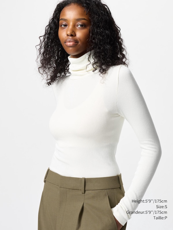 HEATTECH SEAMLESS RIBBED T-SHIRT (EXTRA WARM)
