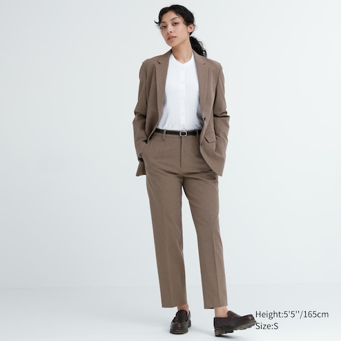 SMART ANKLE PANTS (CHECKED)