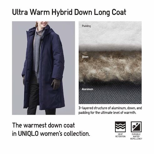 ULTRA WARM HYBRID DOWN LONG COAT